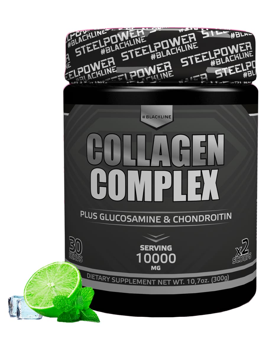 фото SteelPower Nutrition / Коллаген/Глюкозамин/Хондроитин Collagen Complex, 300 г, Лимонный Фреш