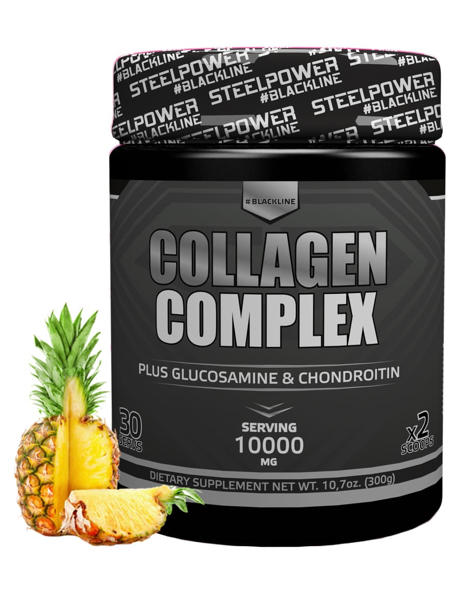 фото SteelPower Nutrition / Коллаген/Глюкозамин/Хондроитин Collagen Complex, 300 г, Ананас