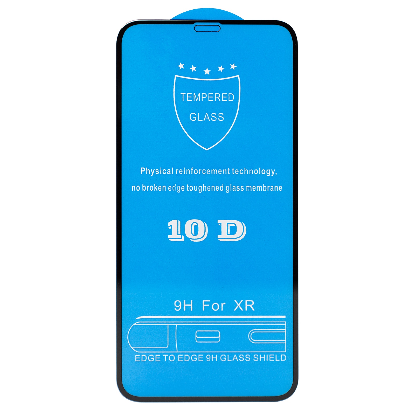 фото Защитное стекло 10D для iPhone XR Техпак