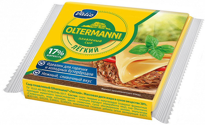 Сыр Valio Oltermanni Легкий, плавленный, в ломтиках, 140 г — купить в ...