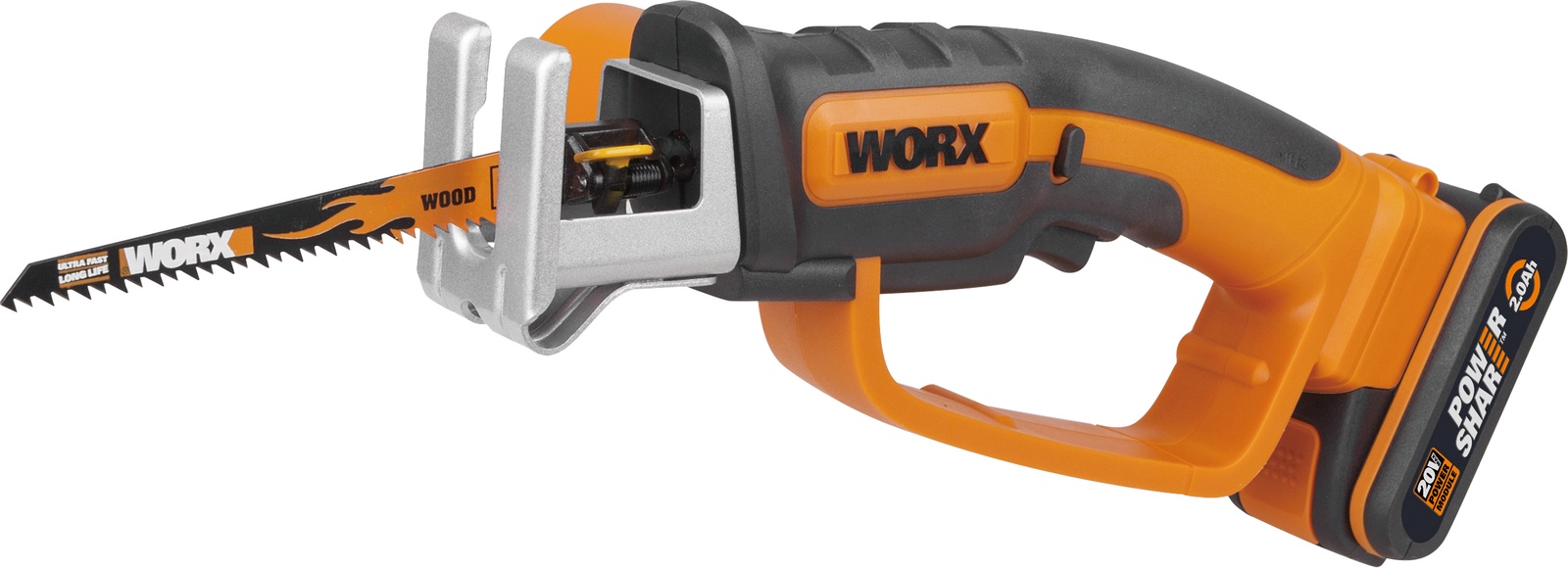 фото Аккумуляторный сучкорез Worx WG894E.5, черный, оранжевый