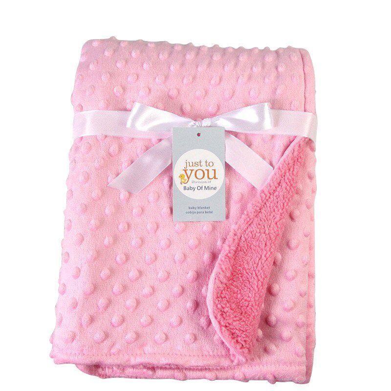 Одеяло детское asentg Теплое одеяло для новорожденных, розовый