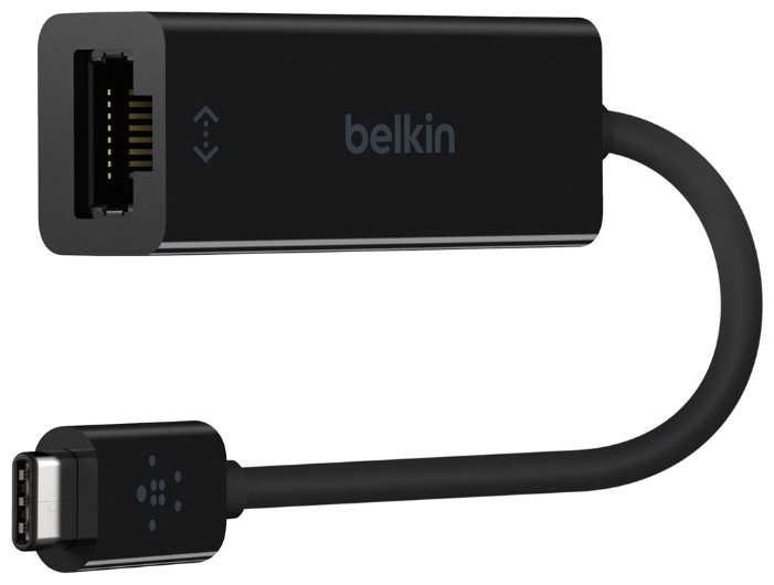 Кабель USB Type-C Belkin USB-C to Gigabit Ethernet Adapter F2CU040btBLK ...
