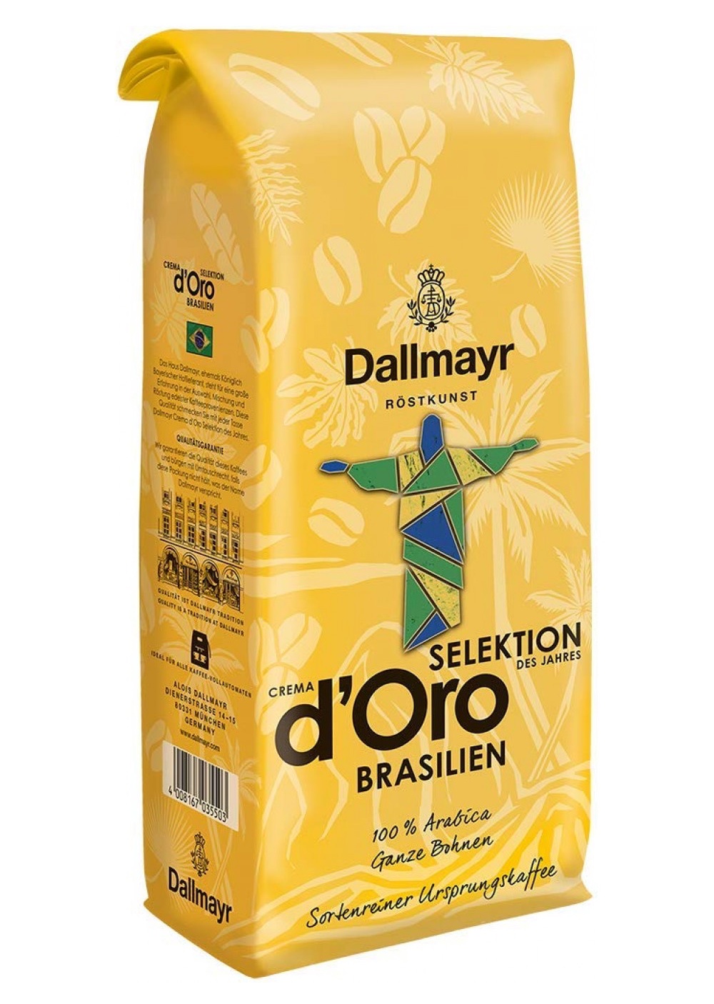 Кофе в зернах Dallmayr Crema d'Oro Brasilien, 1000