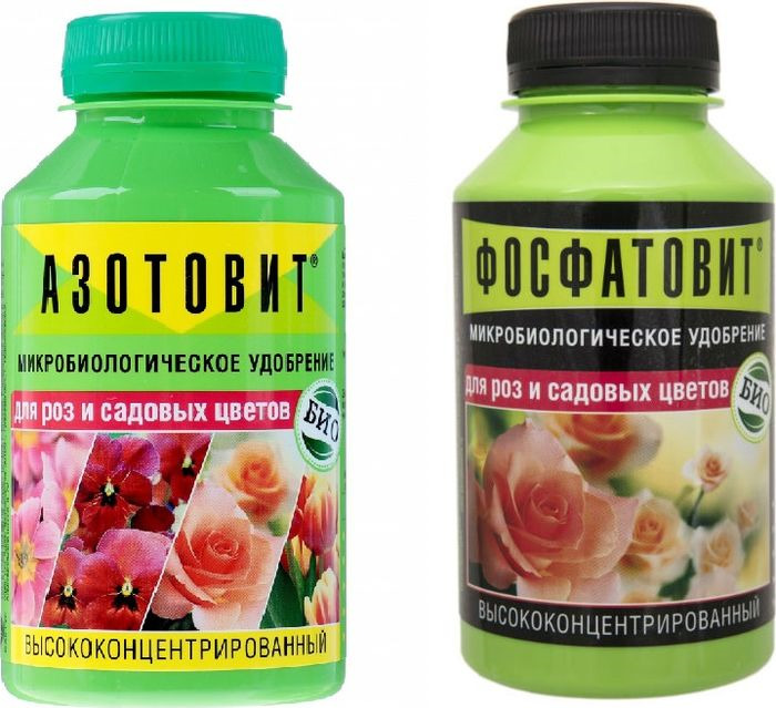 фото Комплект удобрений Азотовит+Фосфатовит, для роз и садовых цветов, 2 шт по 220 мл