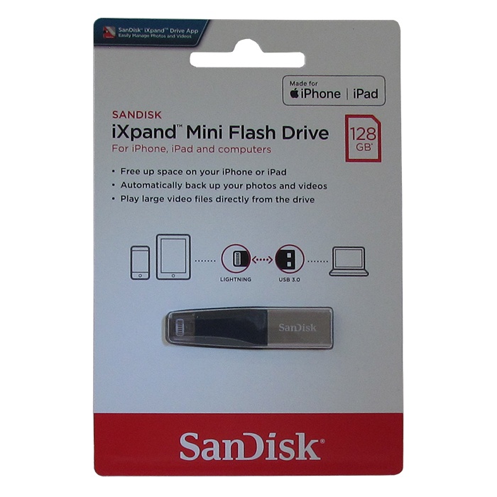 фото USB Флеш-накопитель SanDisk iXpand Mini 128GB Lightning + USB