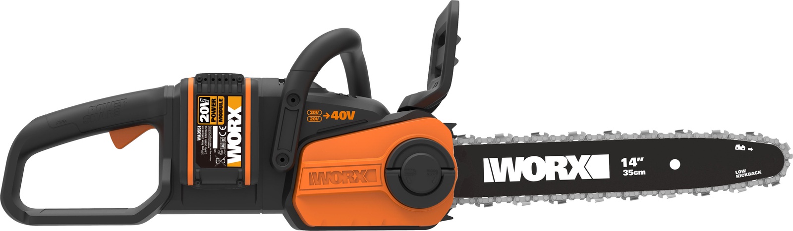 фото Пила цепная аккумуляторная WORX WG384E