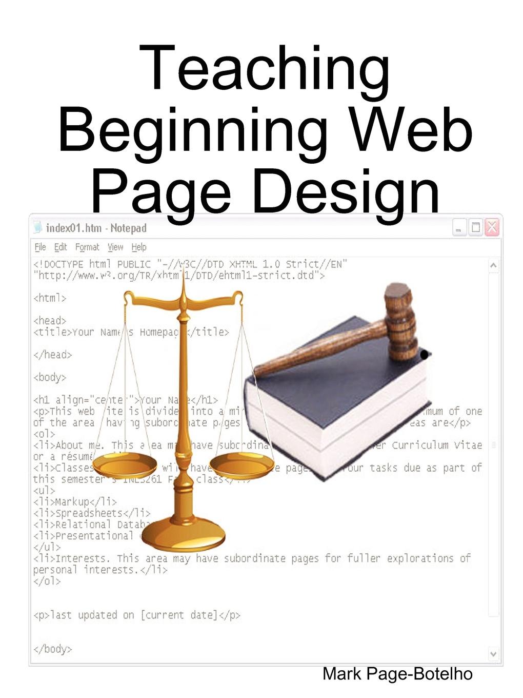 Mark Page-Botelho Teaching Beginning Web Page Design mark page botelho teaching beginning web page design