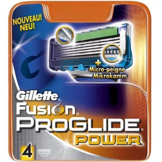 Сменные кассеты для бритв Gillette Сменные кассеты Fusion ProGlide Power 4