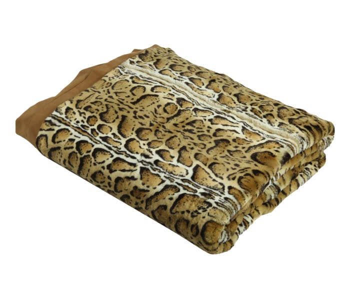 фото Покрывало Blumarine Leopard коричневый