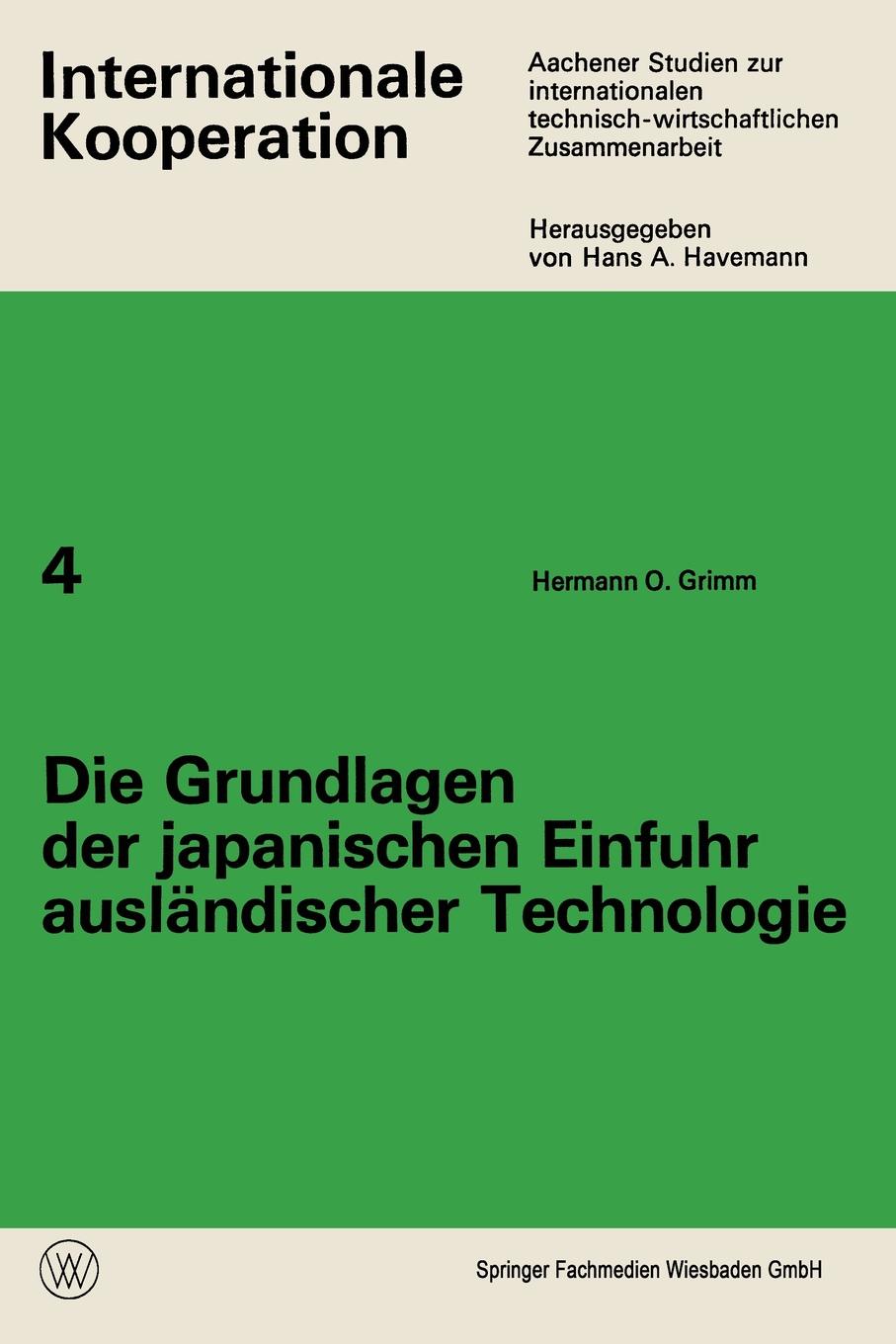 Die Grundlagen Der Japanischen Einfuhr Auslandischer Technologie