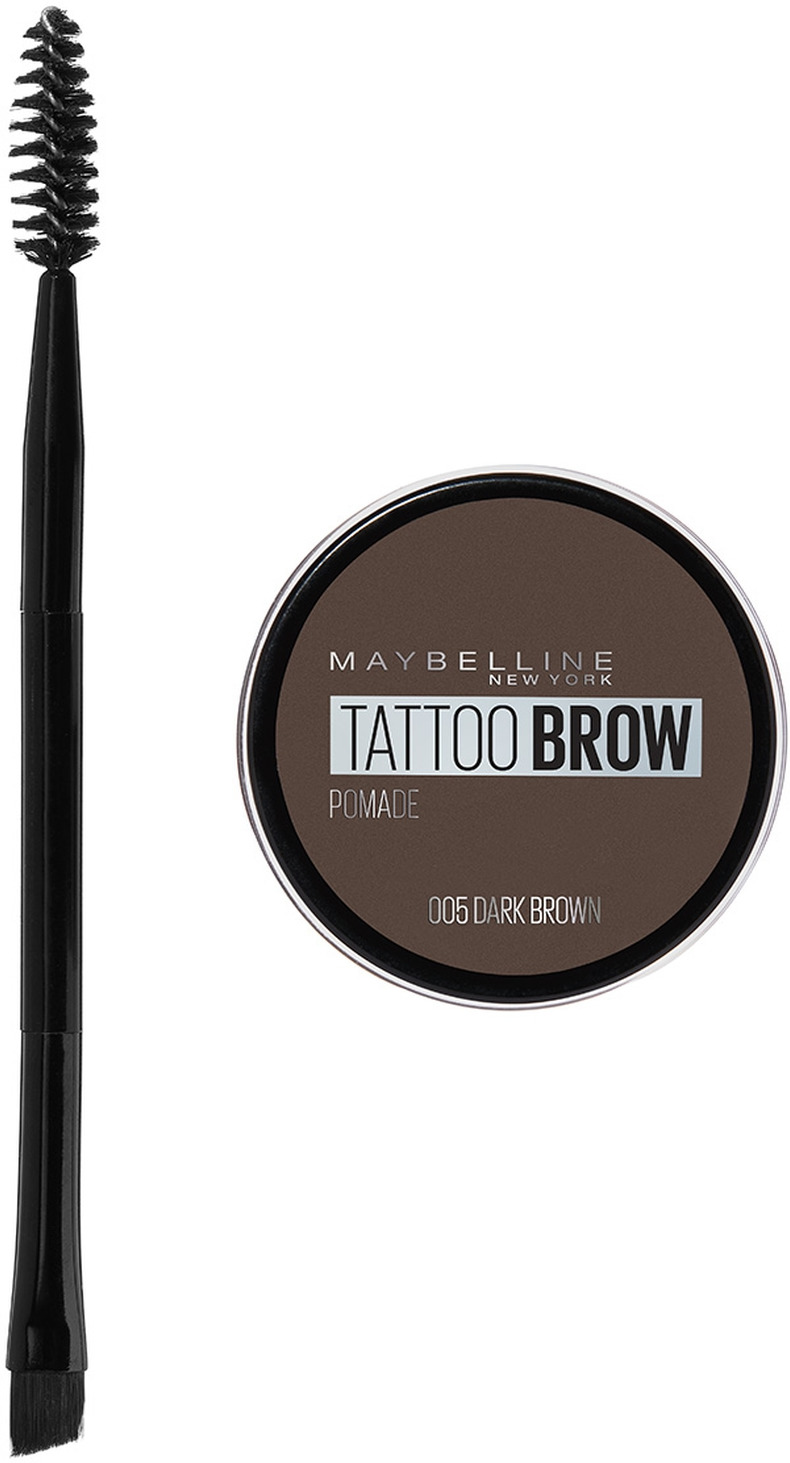 фото Помада для бровей Maybelline New York Brow Pomade, оттенок 05, Темно-коричневый, 3,5 г