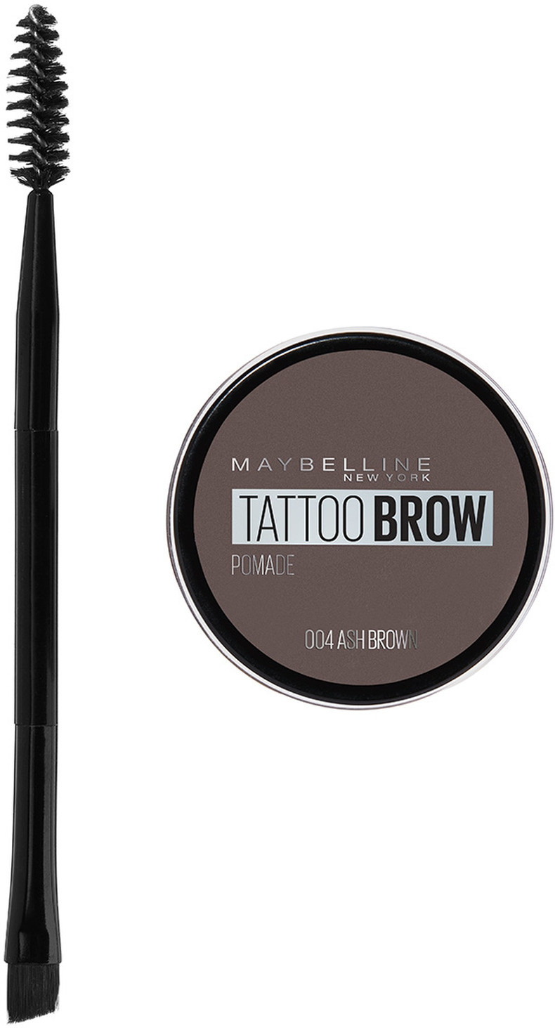 фото Помада для бровей Maybelline New York Brow Pomade, оттенок 04, Пепельно-коричневый, 3,5 г