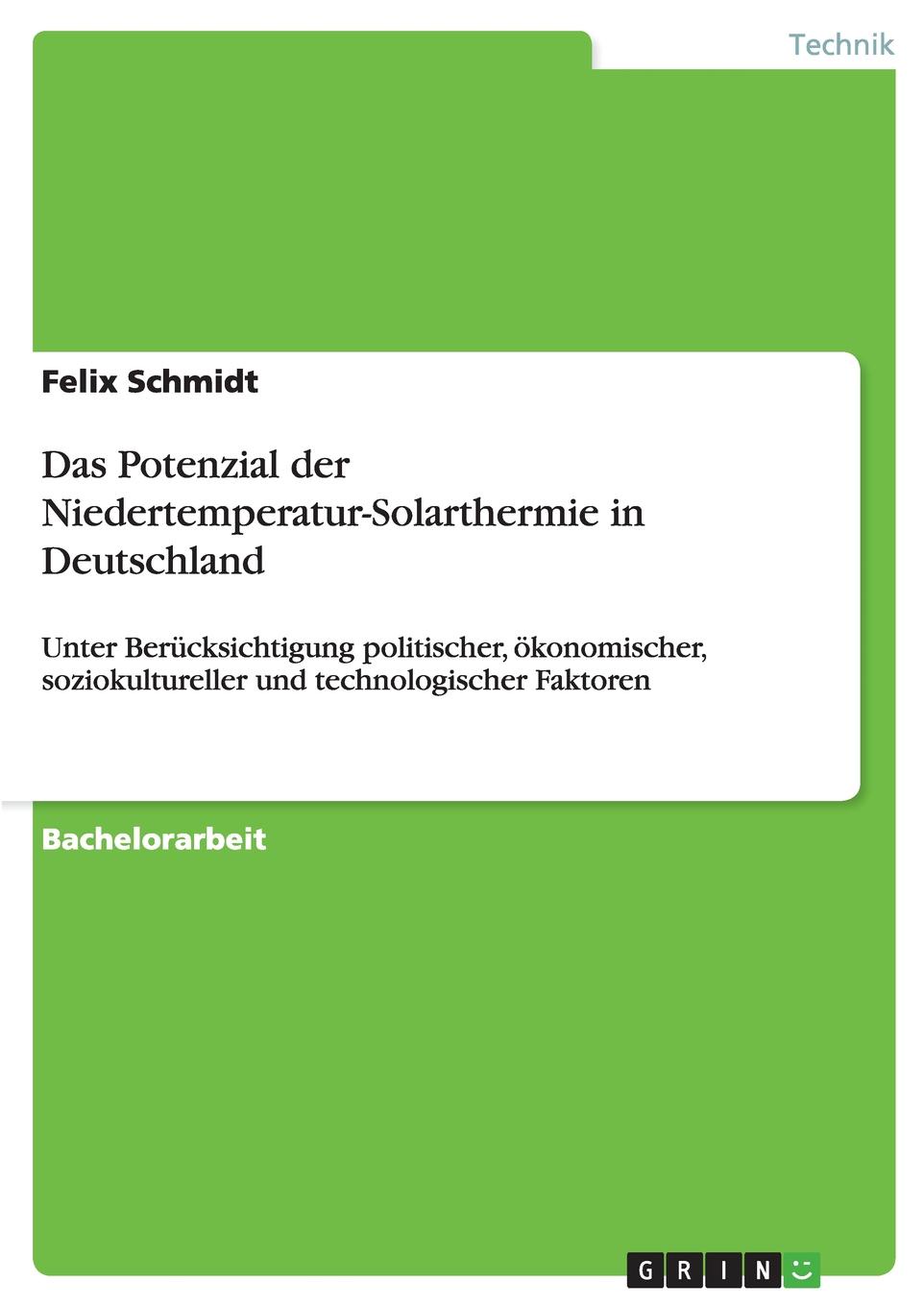 Das Potenzial der Niedertemperatur-Solarthermie in Deutschland