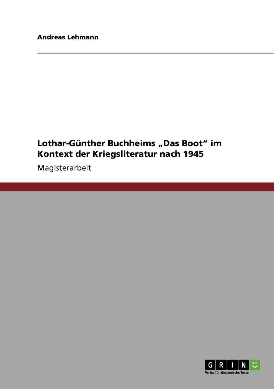 Lothar-Gunther Buchheims .Das Boot\