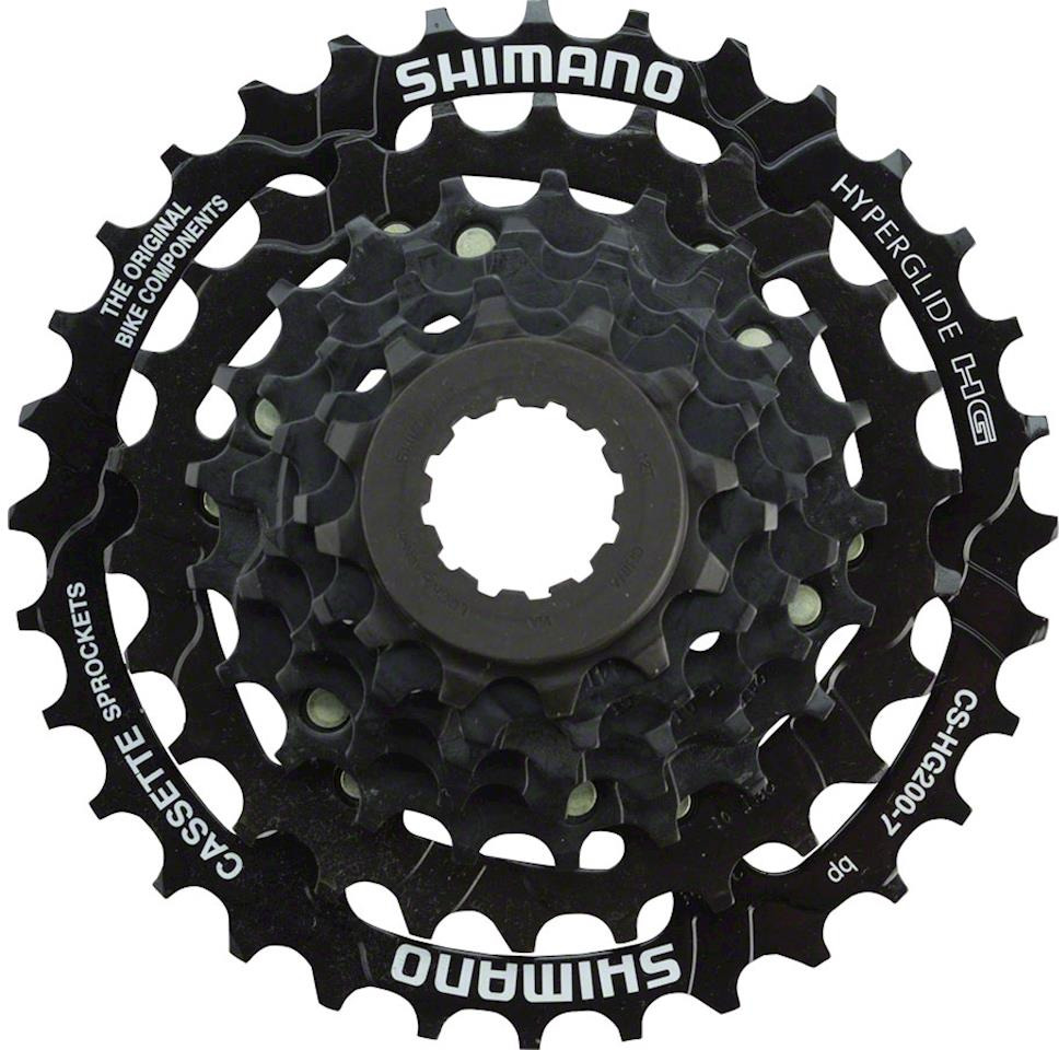 фото Кассета для велосипеда Shimano HG200, 7 скоростей, 12-32, ECSHG2007232T