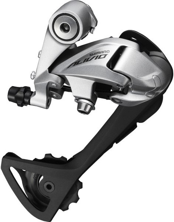 фото Переключатель задний Shimano Alivio, T4000, SGS, 9 скоростей, ERDT4000SGSS, серебристый