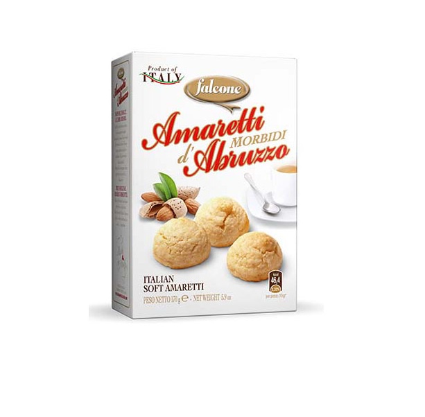 фото Печенье Falcone -итальянское мягкое миндальное Amaretti Soft, 170 г