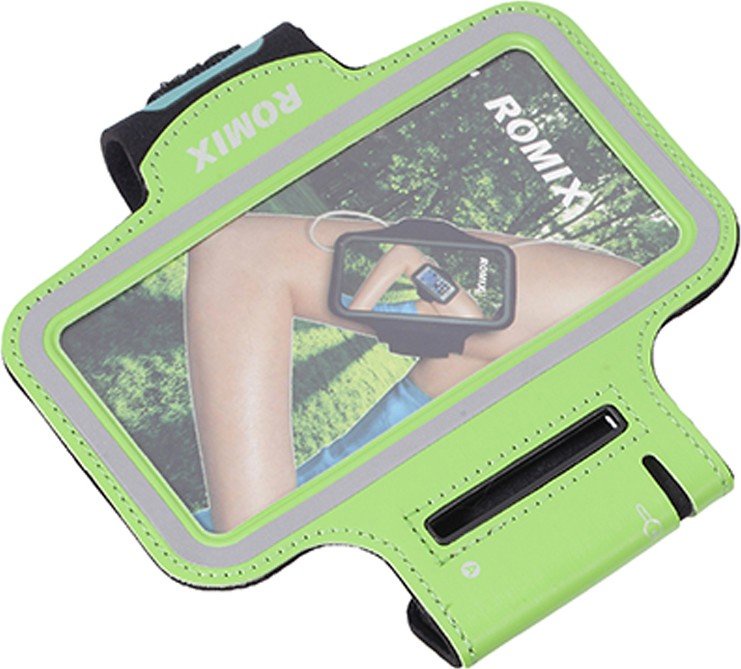 фото Чехол для сотового телефона Romix Arm belt 5.5, зеленый