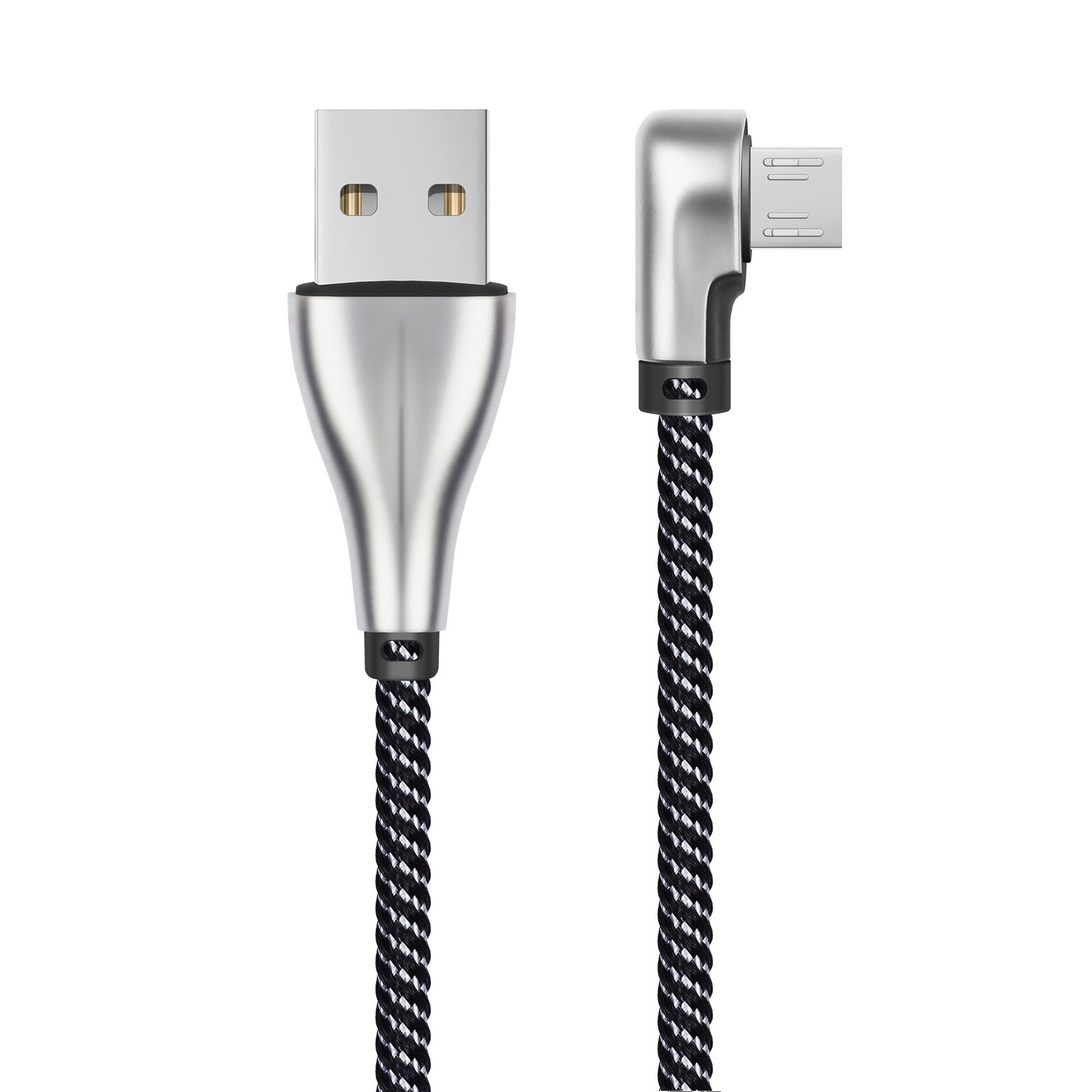 фото Кабель DORTEN Micro USB to USB cable: Angled Series 90, серебристый