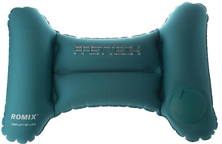 фото Подушка надувная Romix RH35, голубой