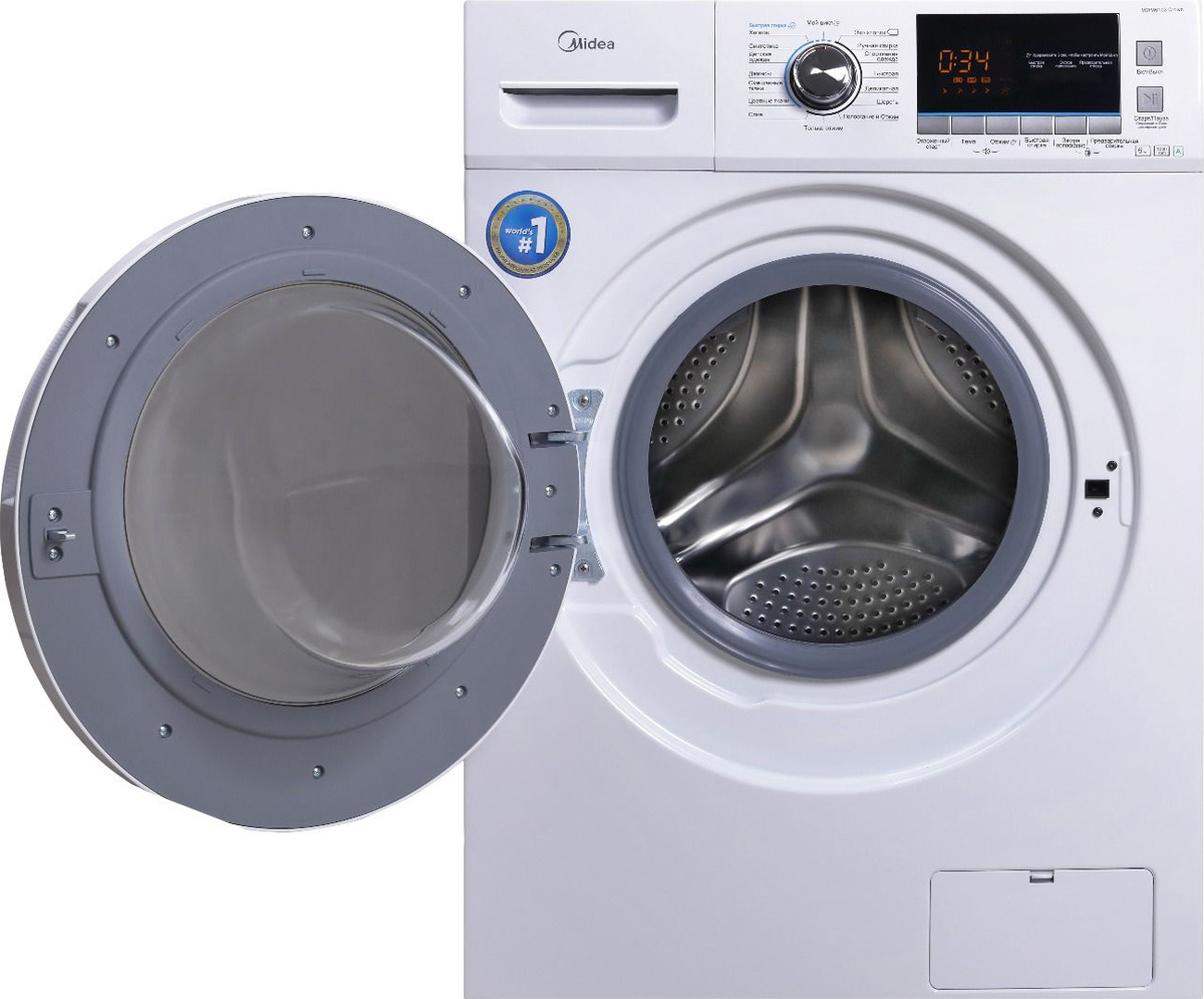 фото Стиральная машина Midea MWM6123 Crown Slim, белый