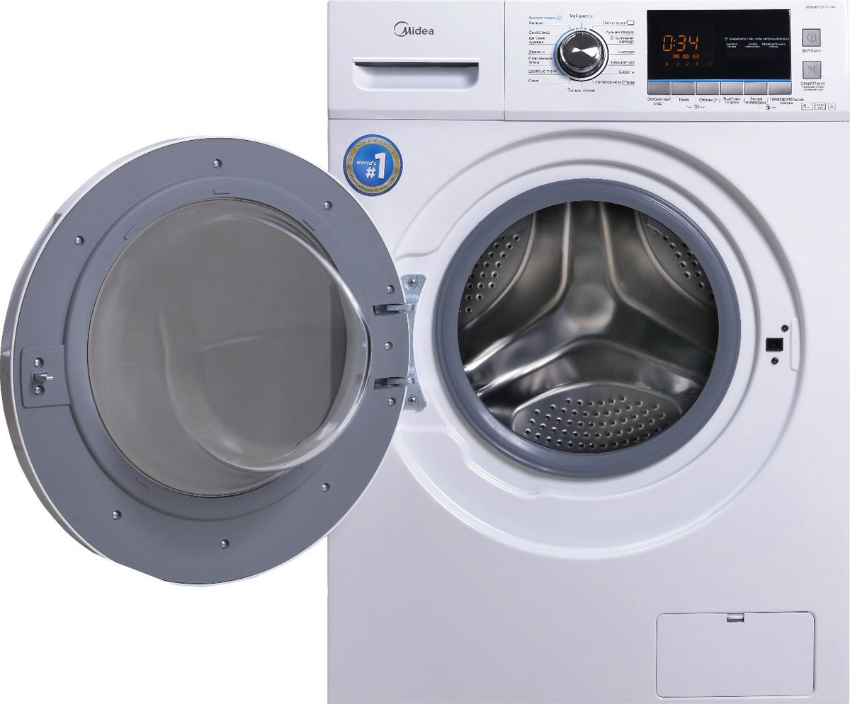 фото Стиральная машина Midea MWM8143 Crown Slim, белый