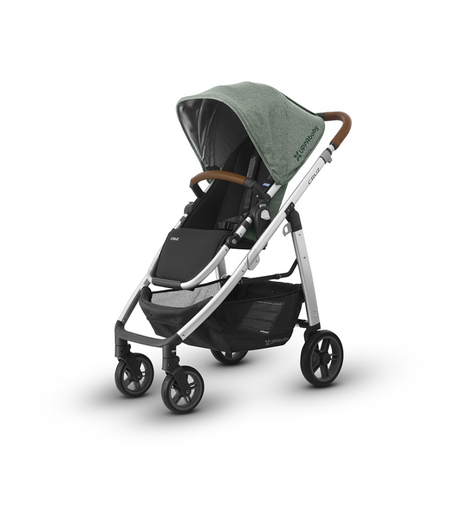 фото Uppababy Коляска прогулочная Cruz 2018 EMMETT (sage-army green melange) зеленый меланж