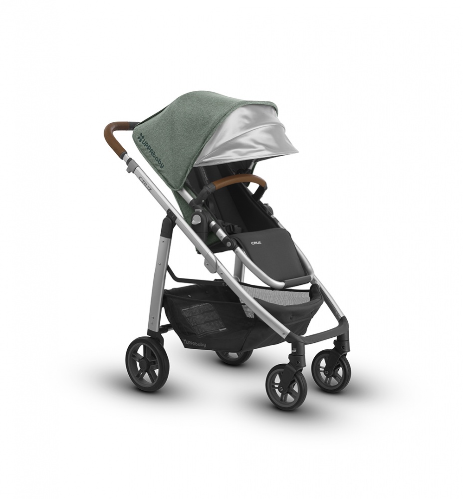 фото Uppababy Коляска прогулочная Cruz 2018 EMMETT (sage-army green melange) зеленый меланж