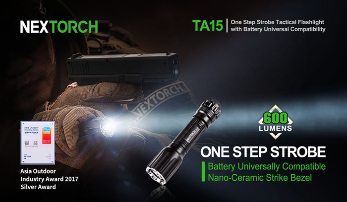 фото Ручной фонарь Nextorch Tactical TA15, черный