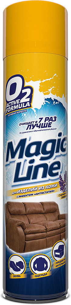 фото Чистящее средство для изделий из кожи Magic Line O2 Aktive Formula, 650 мл