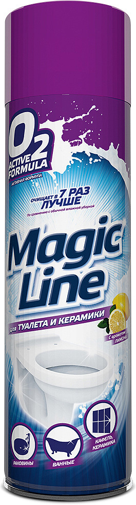 фото Чистящее средство для туалета и керамики Magic Line O2 Aktive Formula, 650 мл