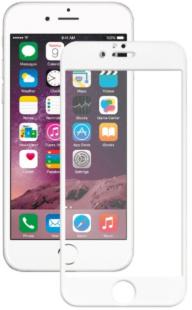 Защитное стекло uBear Nano Full Cover для iPhone 7 Plus, белый