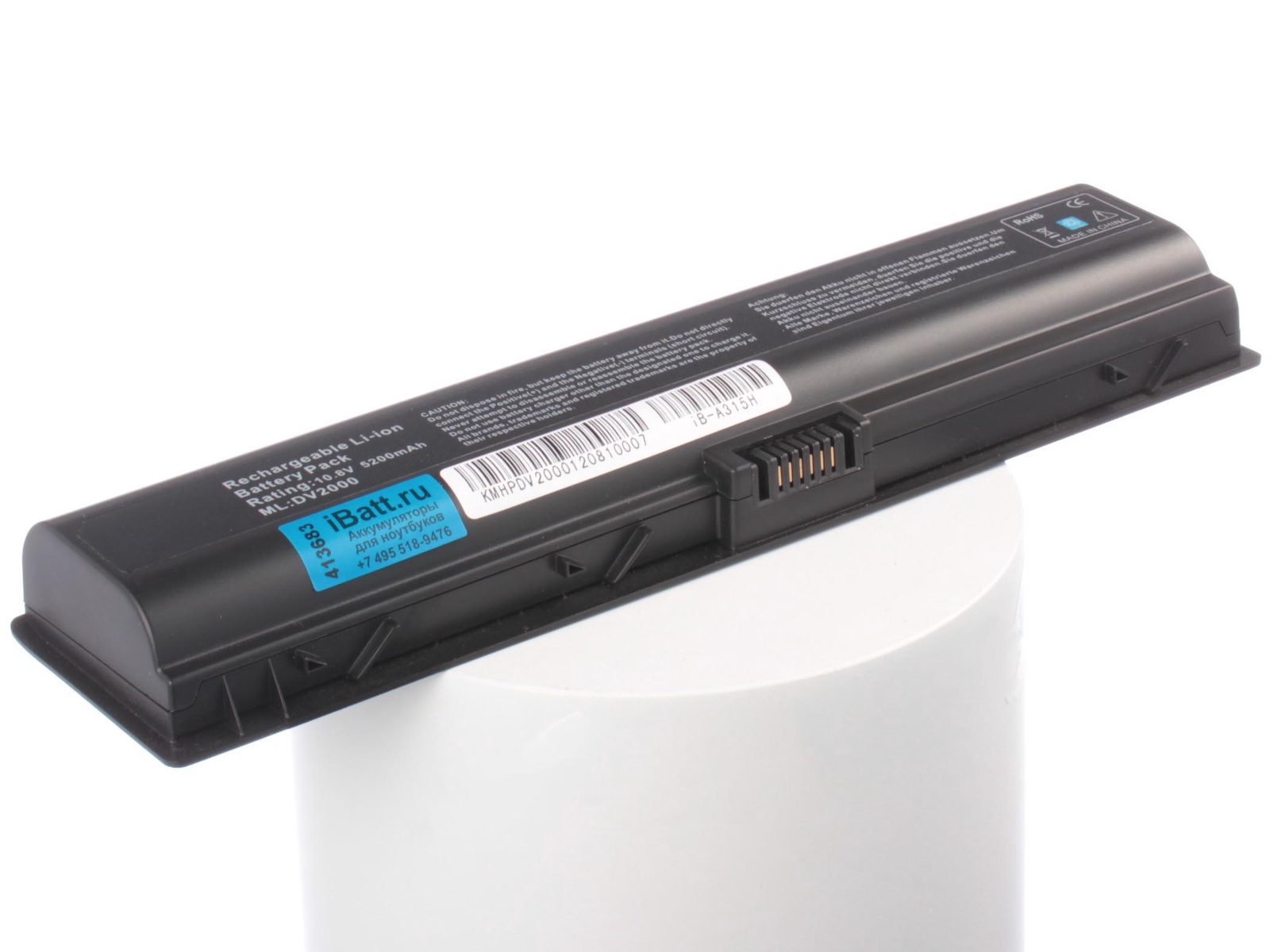Аккумулятор для ноутбука iBatt для HP-Compaq Pavilion dv6191EU, Pavilion dv6820er, Pavilion dv6960er, Presario A900, Pavilion dv2132ea, Pavilion dv6137EA, Pavilion dv6187EA, Pavilion dv6200, Pavilion dv6251EU, Pavilion dv6285EU Аккумулятор для ноутбука iBatt для HP-Compaq Pavilion dv6191EU, Pavilion dv6820er, Pavilion dv6960er, Presario A900, Pavilion dv2132ea, Pavilion dv6137EA, Pavilion dv6187EA, Pavilion dv6200, Pavilion dv6251EU, Pavilion dv6285EU