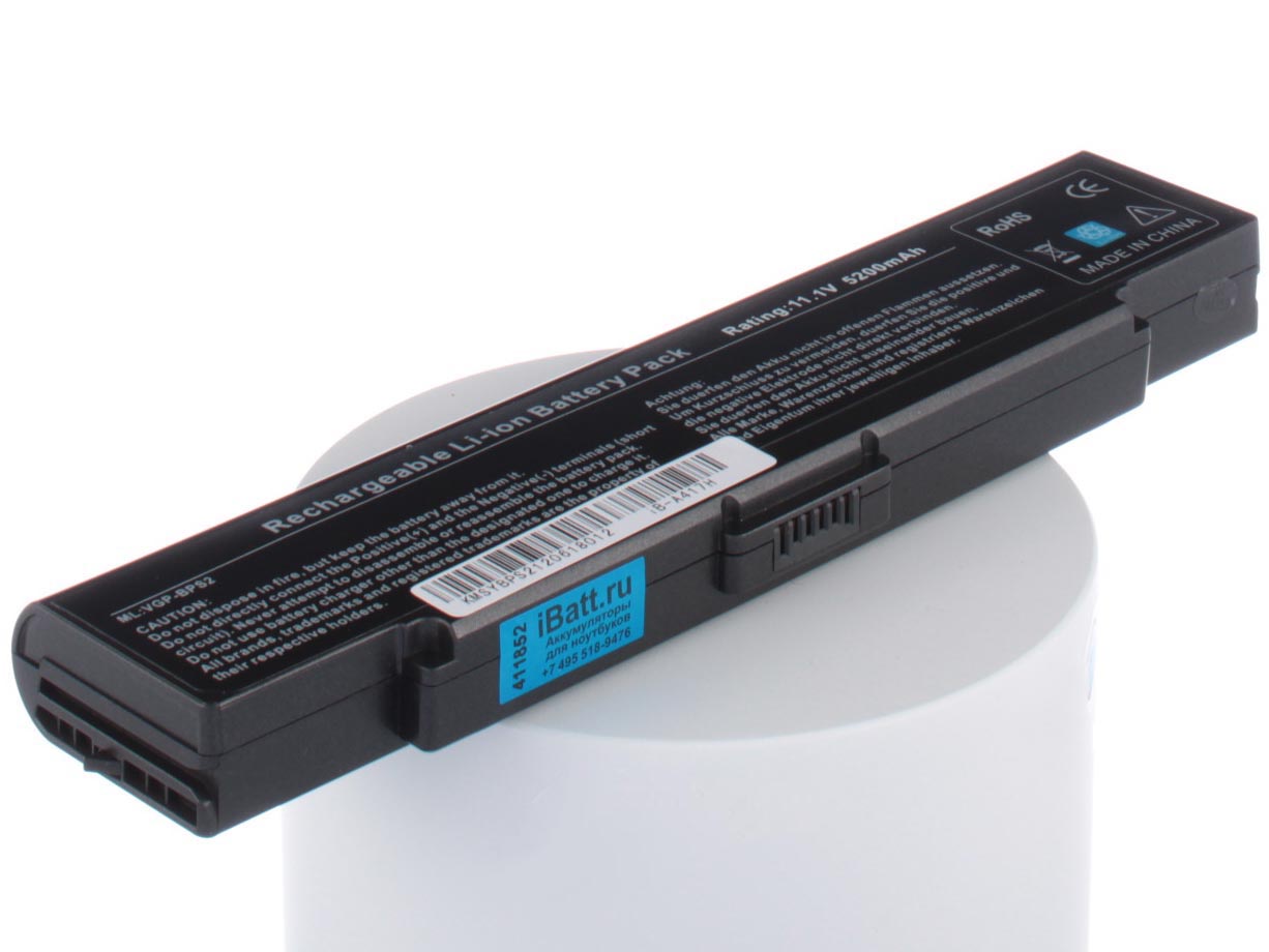 Аккумулятор для ноутбука iBatt для Sony VAIO VGN-AR11SR, VAIO VGN-AR31MR, VAIO VGN-AR11MR, VAIO VGN-AR31SR, VAIO VGN-AR21MR, VAIO VGN-S2HRP, Vaio VGN-FS515BR, VAIO VGN-SZ220, VAIO VGN-AR51SRU, VAIO VGN-FS215MR, Vaio VGN-FE41MR Аккумулятор для ноутбука iBatt для Sony VAIO VGN-AR11SR, VAIO VGN-AR31MR, VAIO VGN-AR11MR, VAIO VGN-AR31SR, VAIO VGN-AR21MR, VAIO VGN-S2HRP, Vaio VGN-FS515BR, VAIO VGN-SZ220, VAIO VGN-AR51SRU, VAIO VGN-FS215MR, Vaio VGN-FE41MR