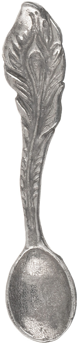 Денежный сувенир Miland Ложка -загребушка Перо, Т-6961, серебристый
