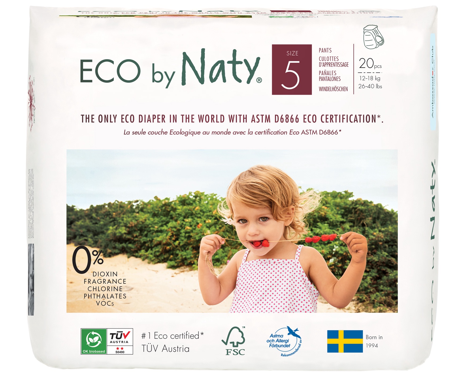 Naty By Nature Babycare Nappies 44 Pack Size 4+