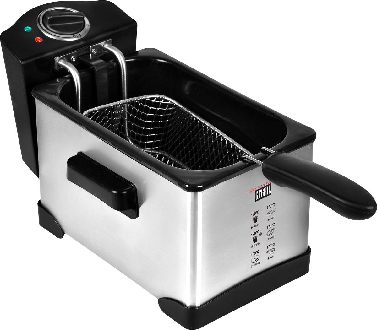 фото Фритюрница GFgril GFF-M2500 Master Cook, серый металлик