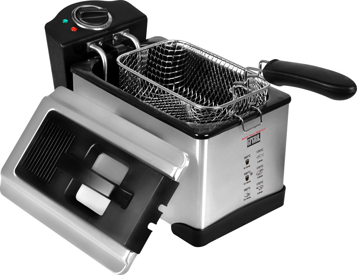 фото Фритюрница GFgril GFF-M2500 Master Cook, серый металлик