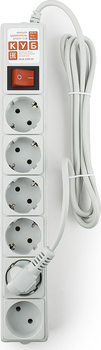 Сетевой фильтр POWERCUBE SPG(5+1)-B-6 - купить по выгодной цене в ...