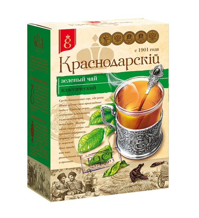 фото Чай зеленый, листовой, Краснодарский чай ВЕКА, (100 гр.)