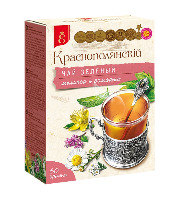 фото Чай зеленый с травами "Краснополянскiй" (60 гр.) Краснодарский чай века