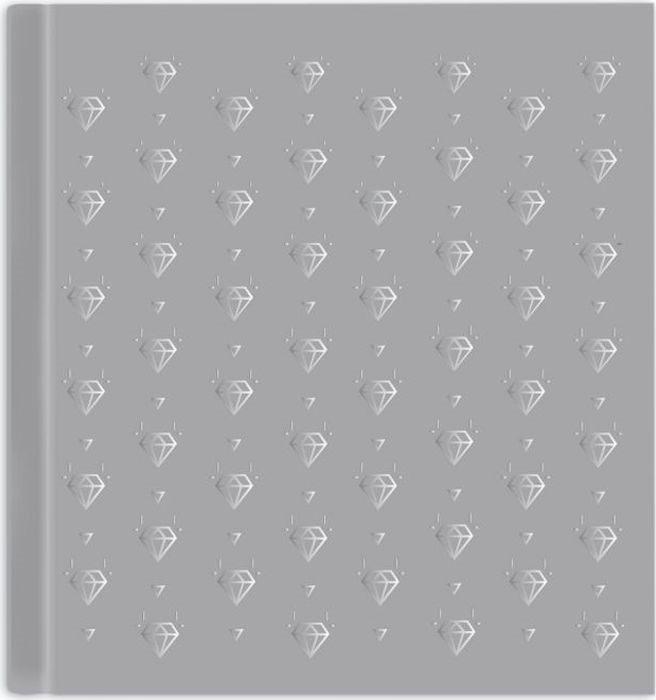фото Записная книжка Феникс+ Ноутбук Бриллианты, без разметки, 45704, серый, 10,5 x 10,5 см, 80 листов