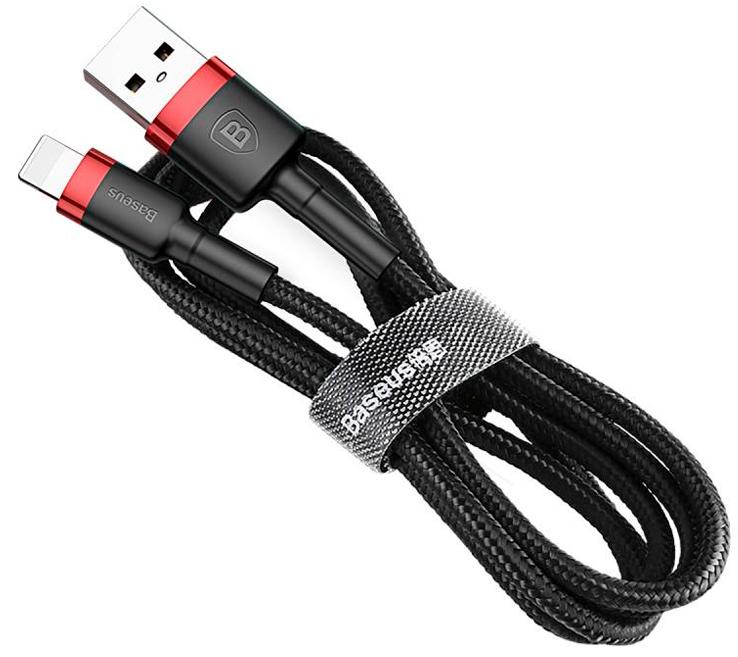 фото Кабель Baseus cafule Cable USB For lightning 1.5A 2m, красный