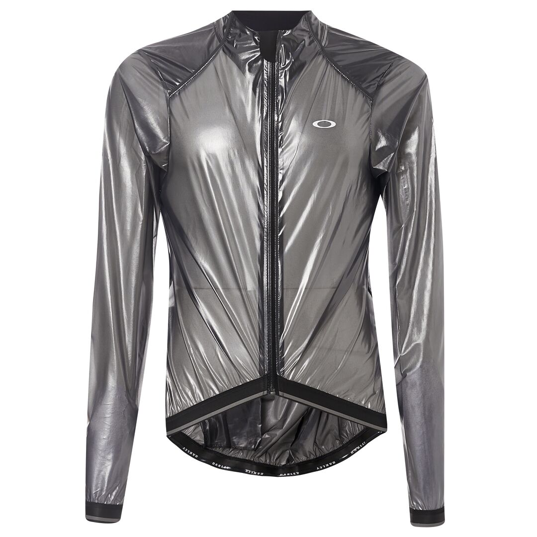 фото Велокуртка мужская Oakley Jawbreaker Road Jacket, 412430A-02E_Blackout, черный, прозрачный, размер L (50)