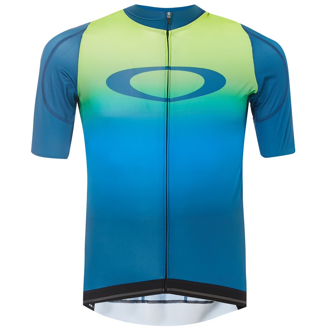 фото Веломайка мужская Oakley Aero Jersey, 434359-7JJ_Jade Iridium, голубой, размер S (46)