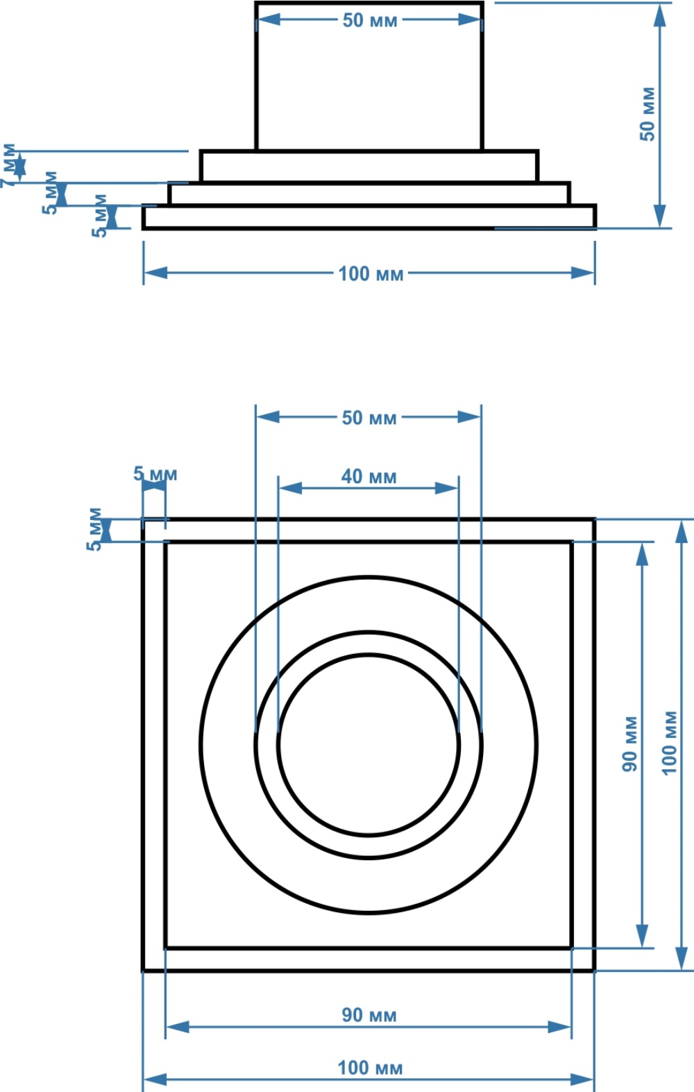 фото Душевой Трап с сухим затвором MAGdrain CC01-G