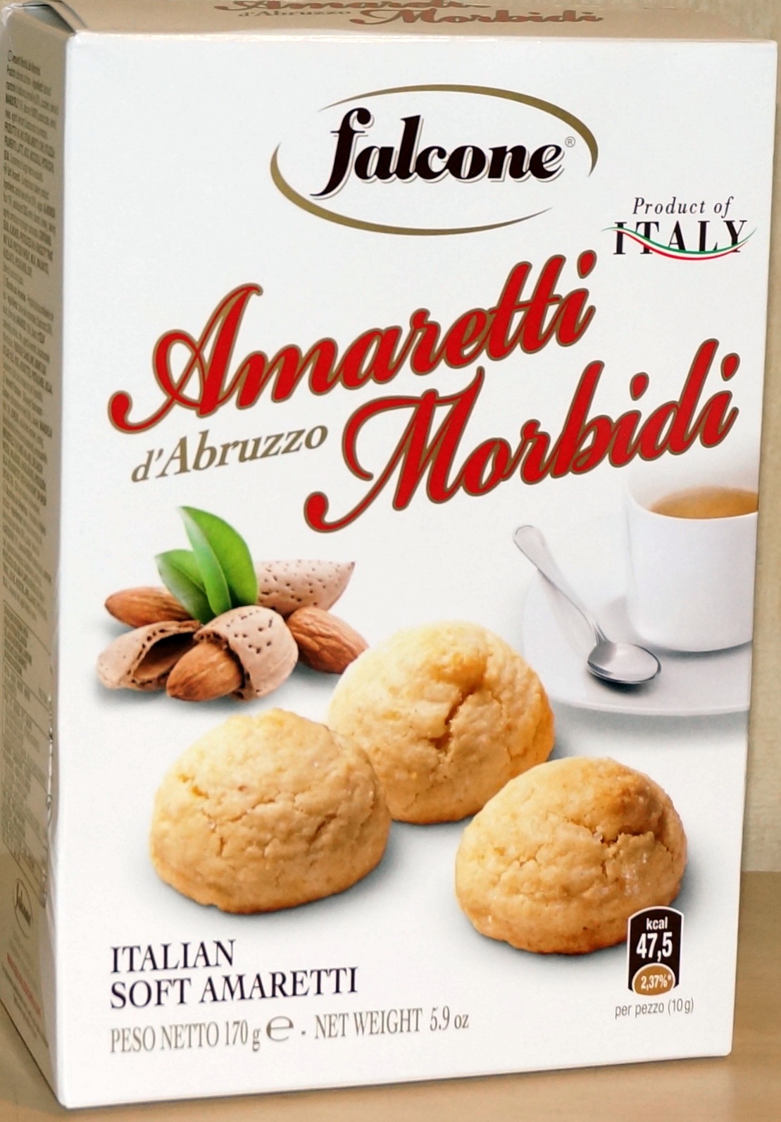 фото Печенье Falcone -итальянское мягкое миндальное Amaretti Soft, 170 г