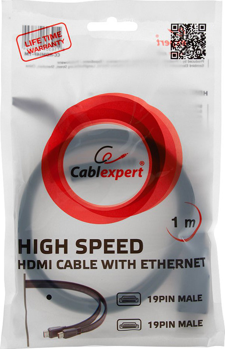 фото Кабель Cablexpert CC-HDMI4F-6 HDMI тип А, черный, 1,8 м