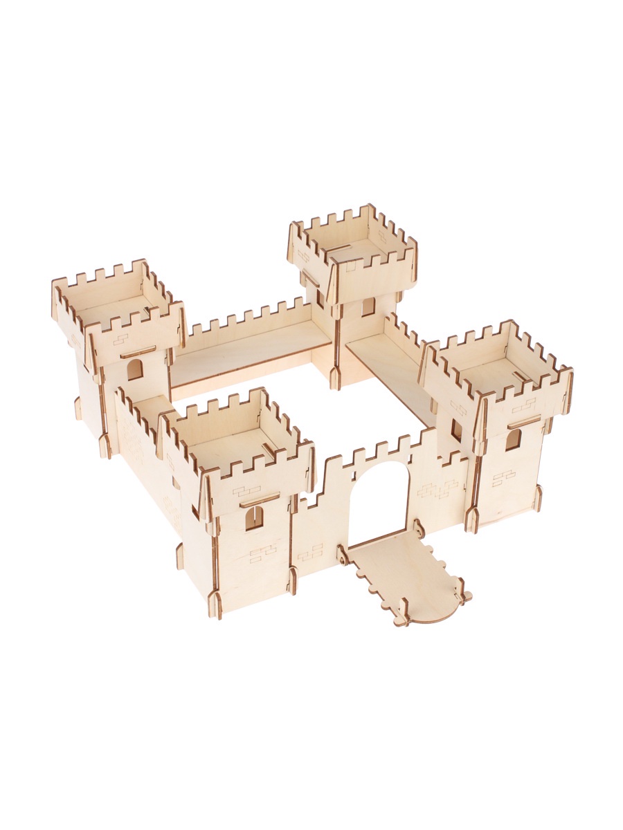 фото Деревянный конструктор IQ Format "Крепость", 4 детали, деревянный
